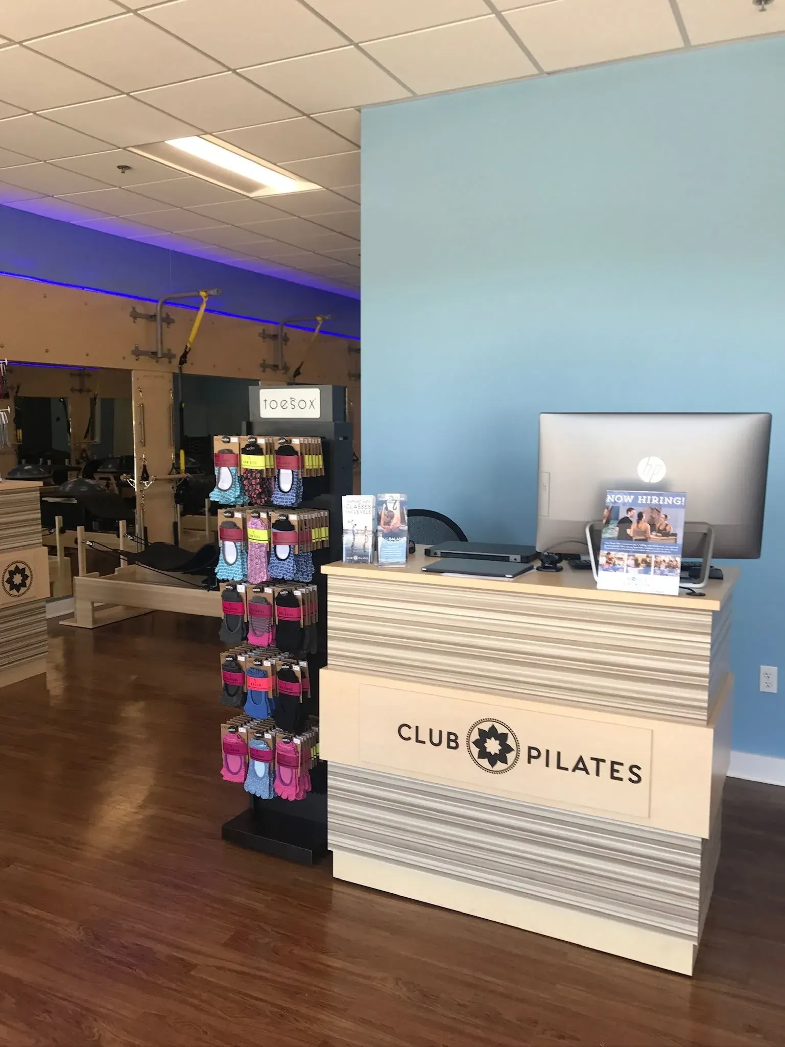 Studio front desk and retail display